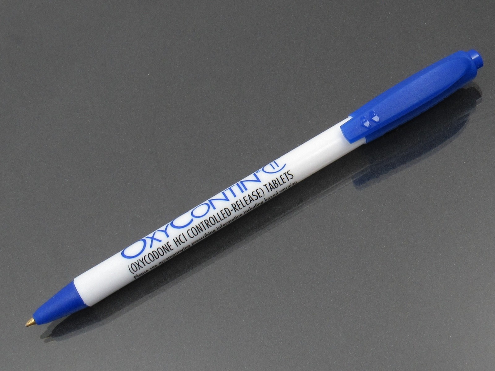 Oxycontin Oxycodone PEN + Sticky Notepad Drug Rep Pharmaceutical Advertising