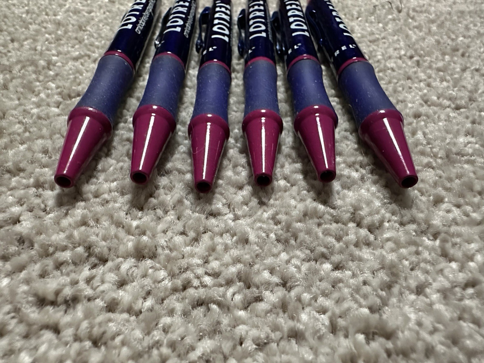 Drug Rep LOTREL Lot of 6 Collectible Heavy Metal Pens