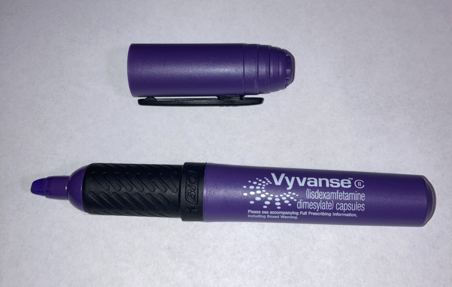 VYVANSE Purple Drug Rep Pharmaceutical Highlighter BIC 2008 RARE