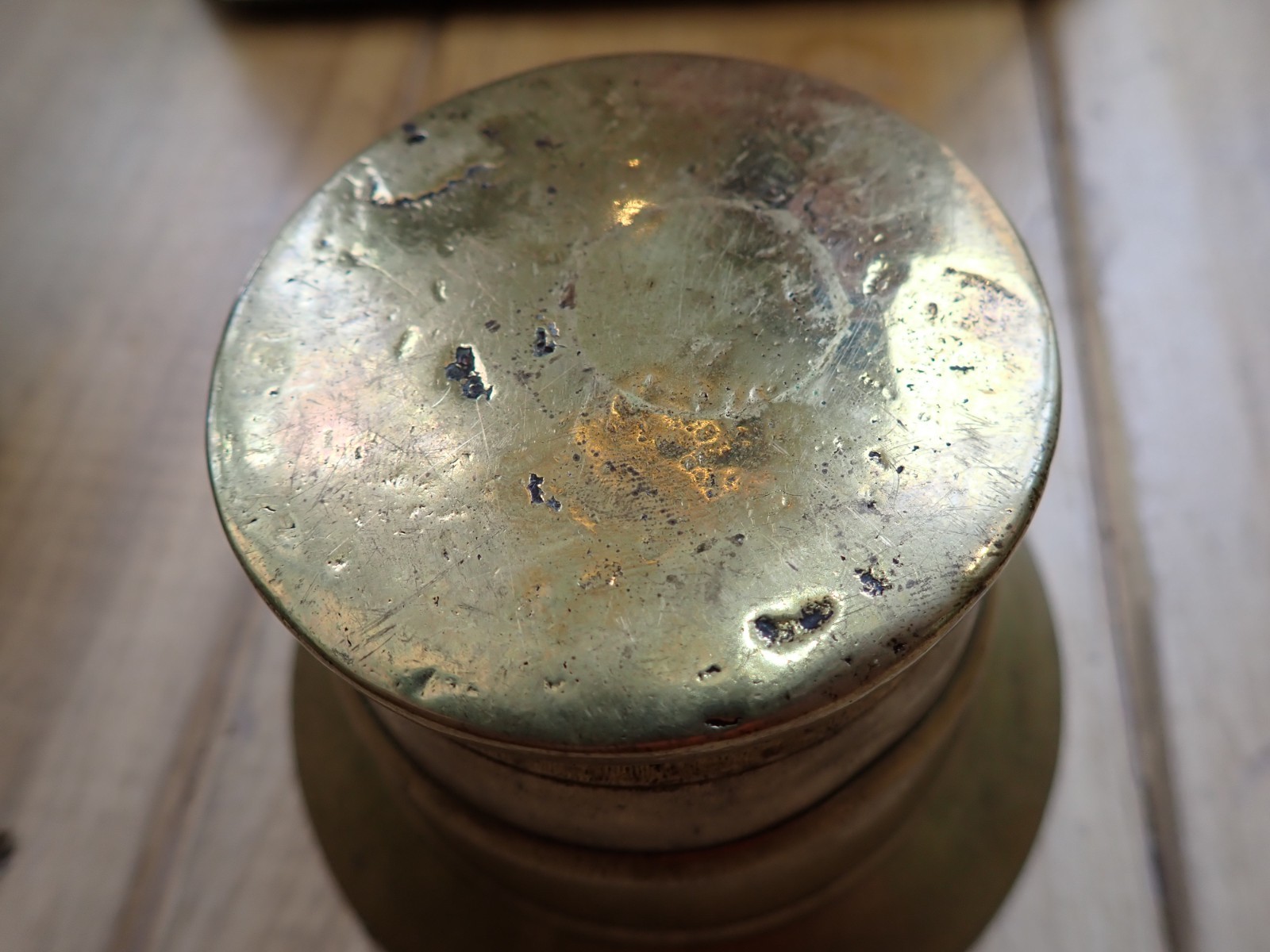 Antique Brass Apothecary Mortar circa 19th Century Great Patina!