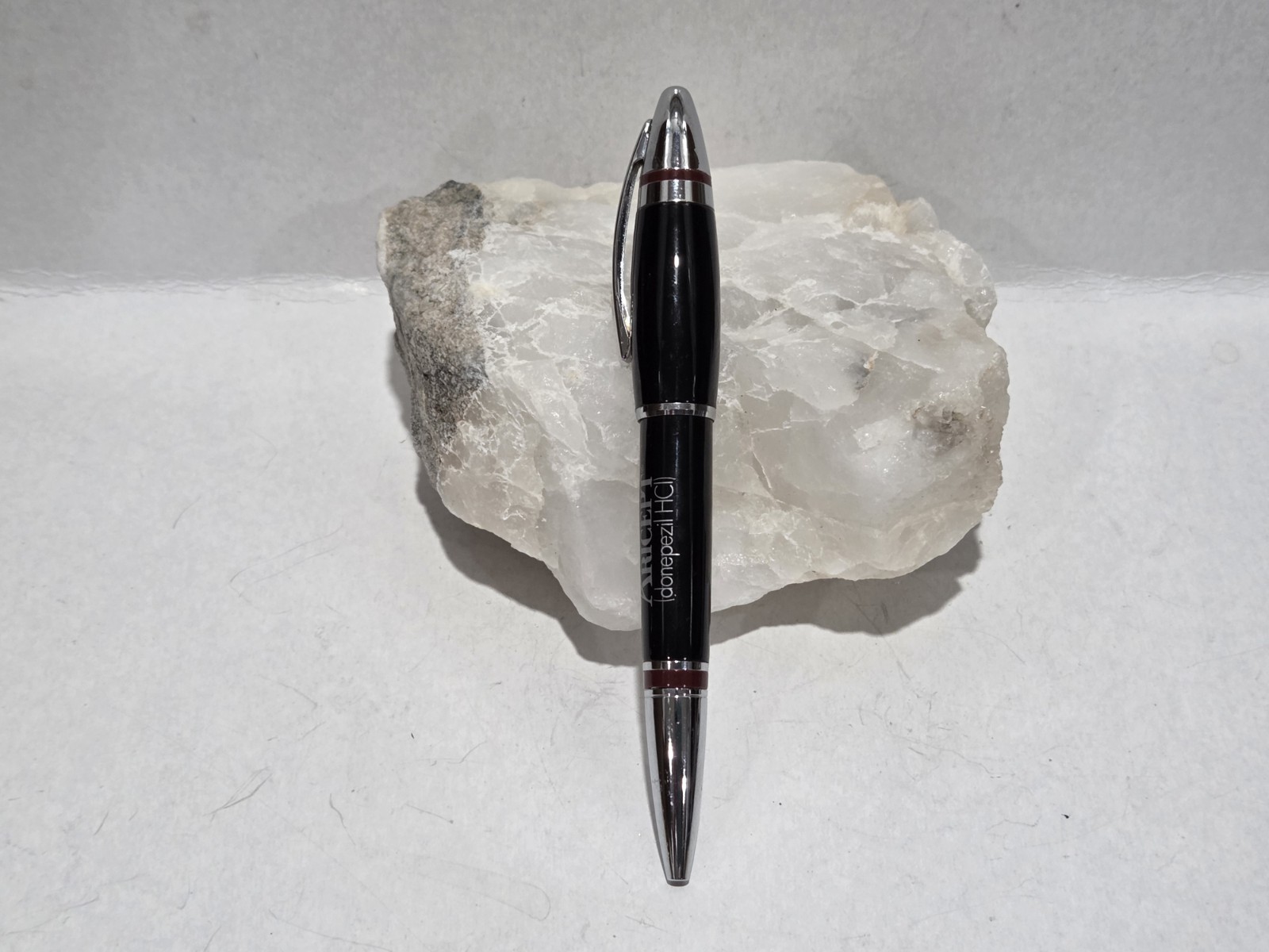 Aricept Pharmaceutical Drug Rep Pen Heavy Metal Black Silver