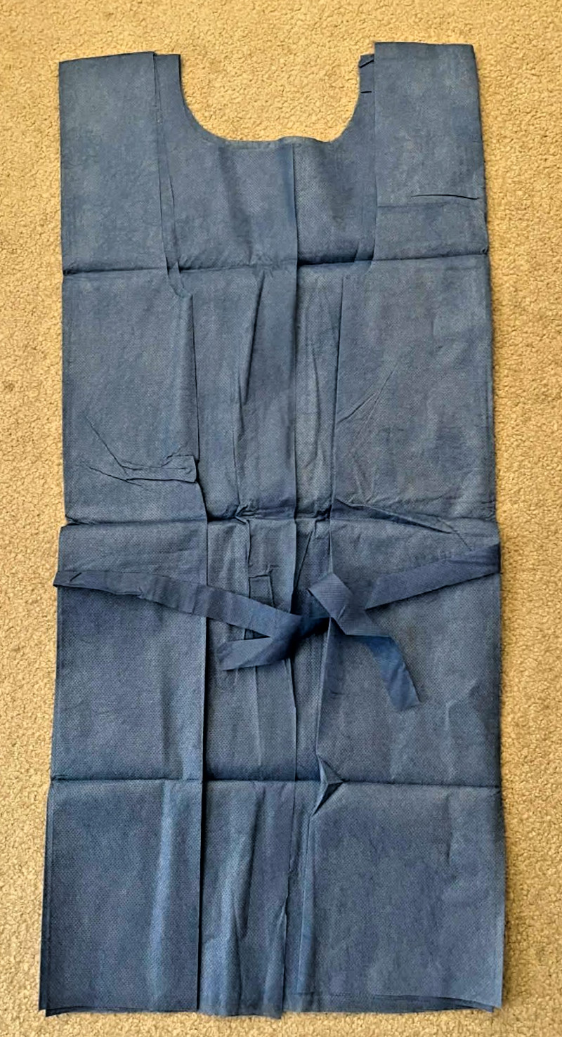 Lot of 10 VIAGRA Disposable Patient Gowns Scrub Tie Brand New Drug Rep Promo