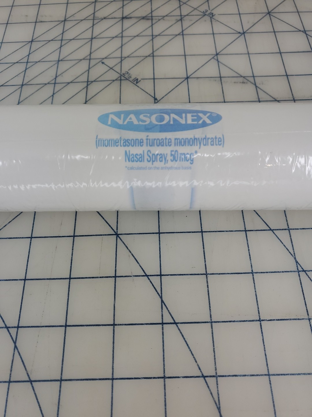 logo print NASONEX nasal spray Drug Rep merch EXAM TABLE PAPER ROLL new 18″ wide
