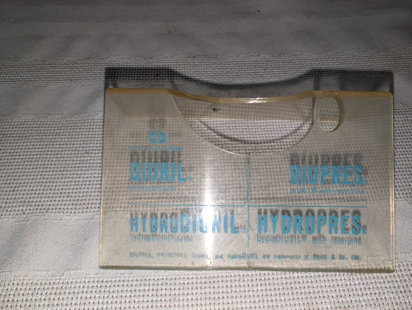 1960s Merck Pharmaceutical Advertising Model “Hydrodiuril Hydropres” Model
