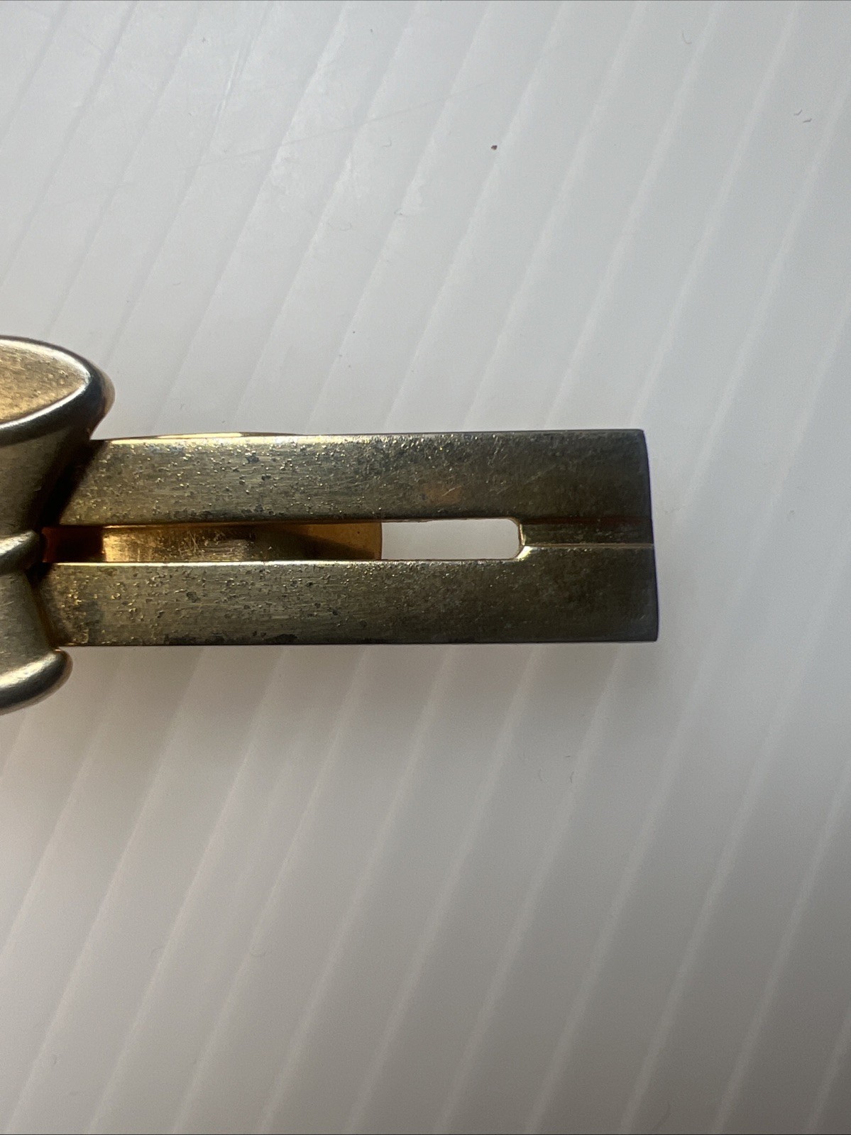 Pharmacy Apothecary Mortar & Pestel Tie Clip Tie Bar Vintage Gold Tone Anson