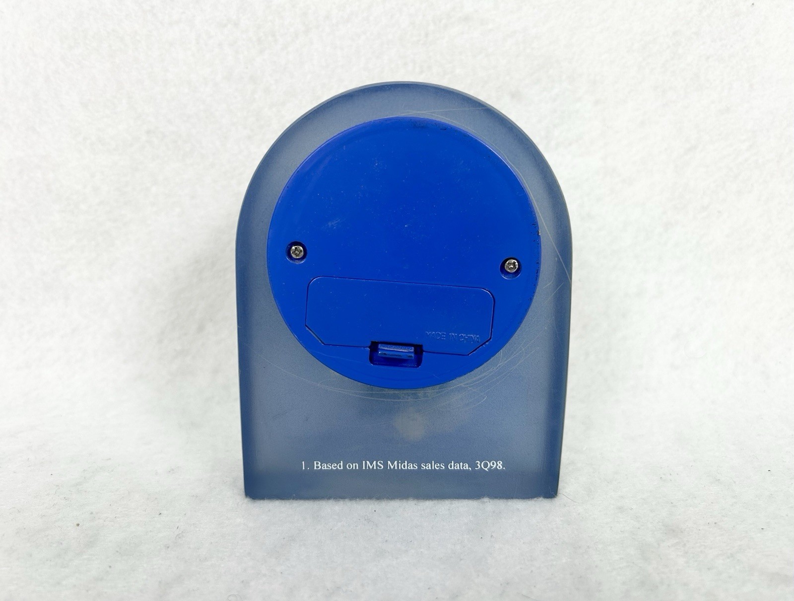 NORVASC Promotional Blue Desk Clock Pharmaceutical Drug Rep Pfizer RARE