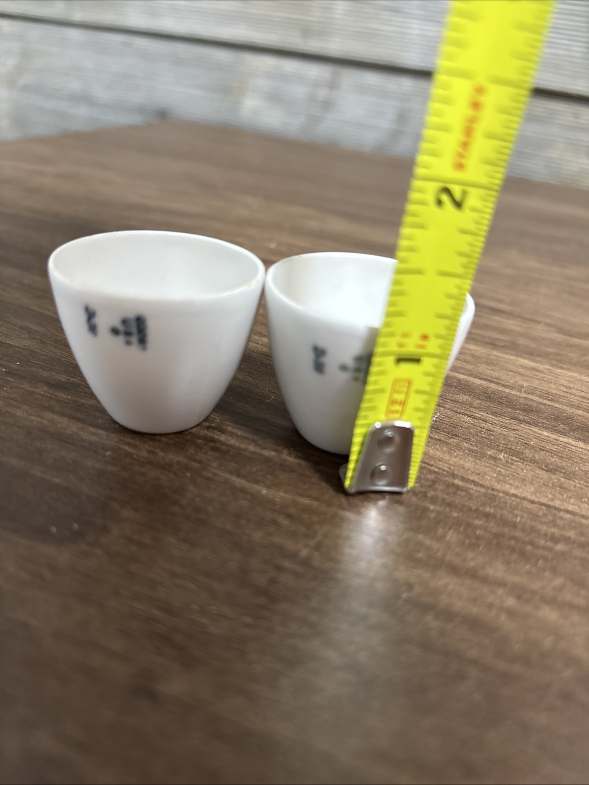 Vintage Coors Porcelain Crucibles Set of 2 Labratory Medical Equipment USA Made