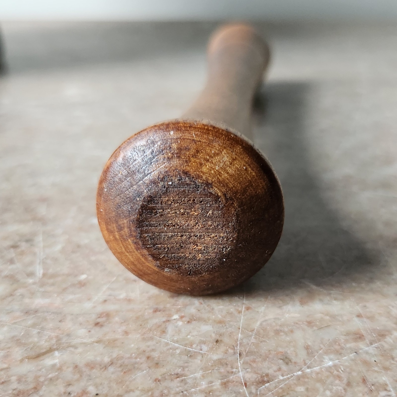 Schering Pharmaceutical Coricidin Promotional Brown Ceramic Mortal Wood Pestal
