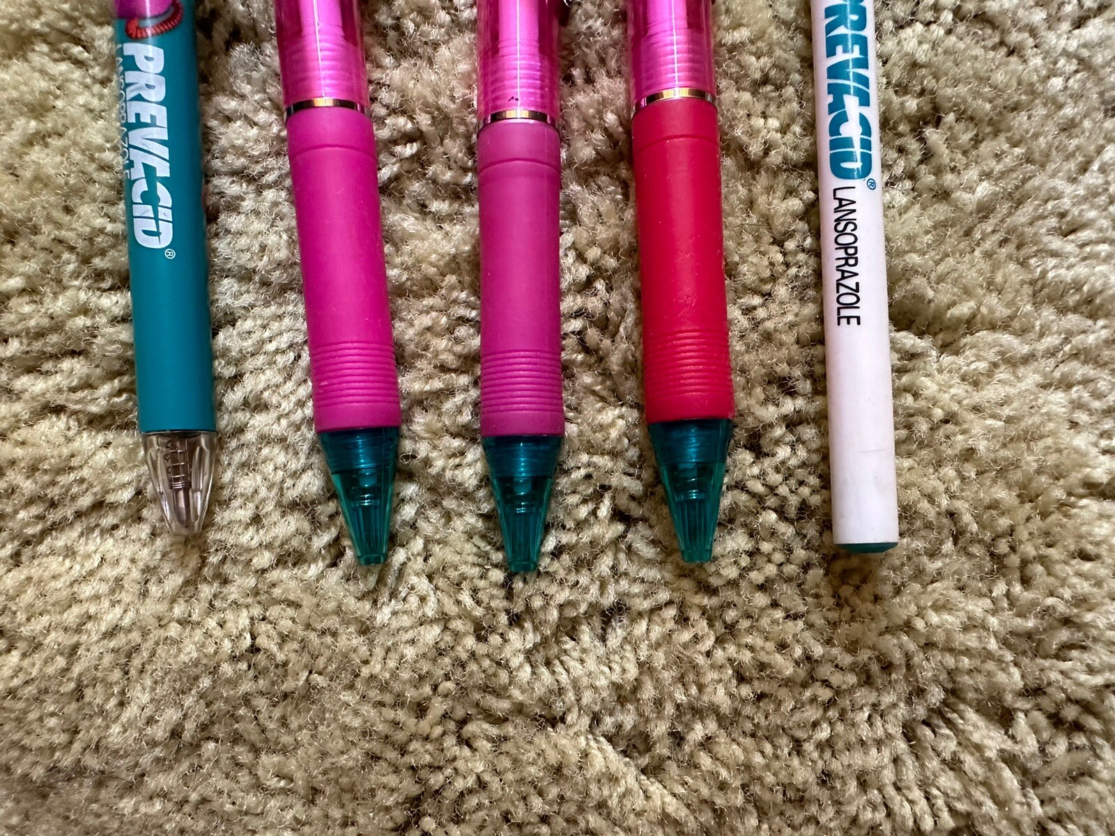 Prevacid Drug Rep Pharmaceutical Advertising Pen Plastic – Lot Of 5