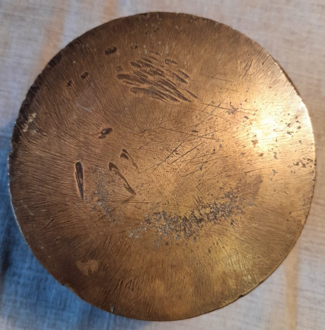 Brass Apothecary Instrument Mortar English Brass Antique 100mm x 70mm 1.1kg