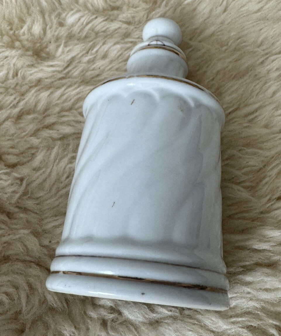 Vintage Porcelain FRENCH APOTHECARY JARS Salts- Cotton -Cologne -Astringent