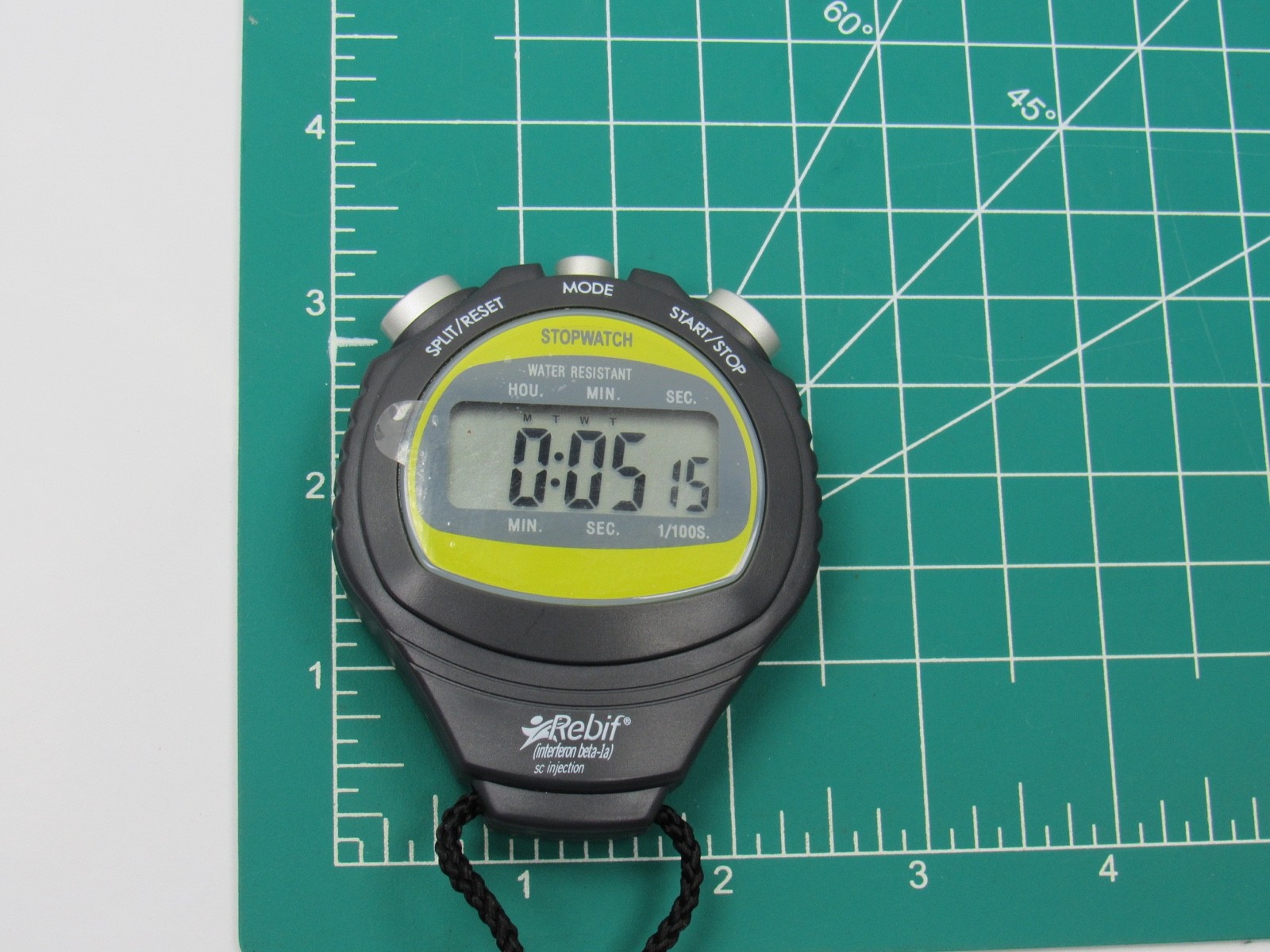 Rebif Stopwatch Multi-Function Clock Alarm Date Drug Rep Pharmaceutical Promo