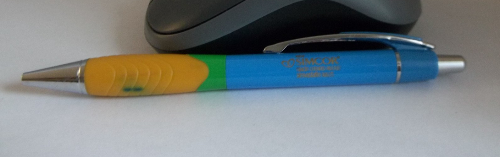 Simcor Promotional Pen Metal w/Rubberized Grip – Medium Weight
