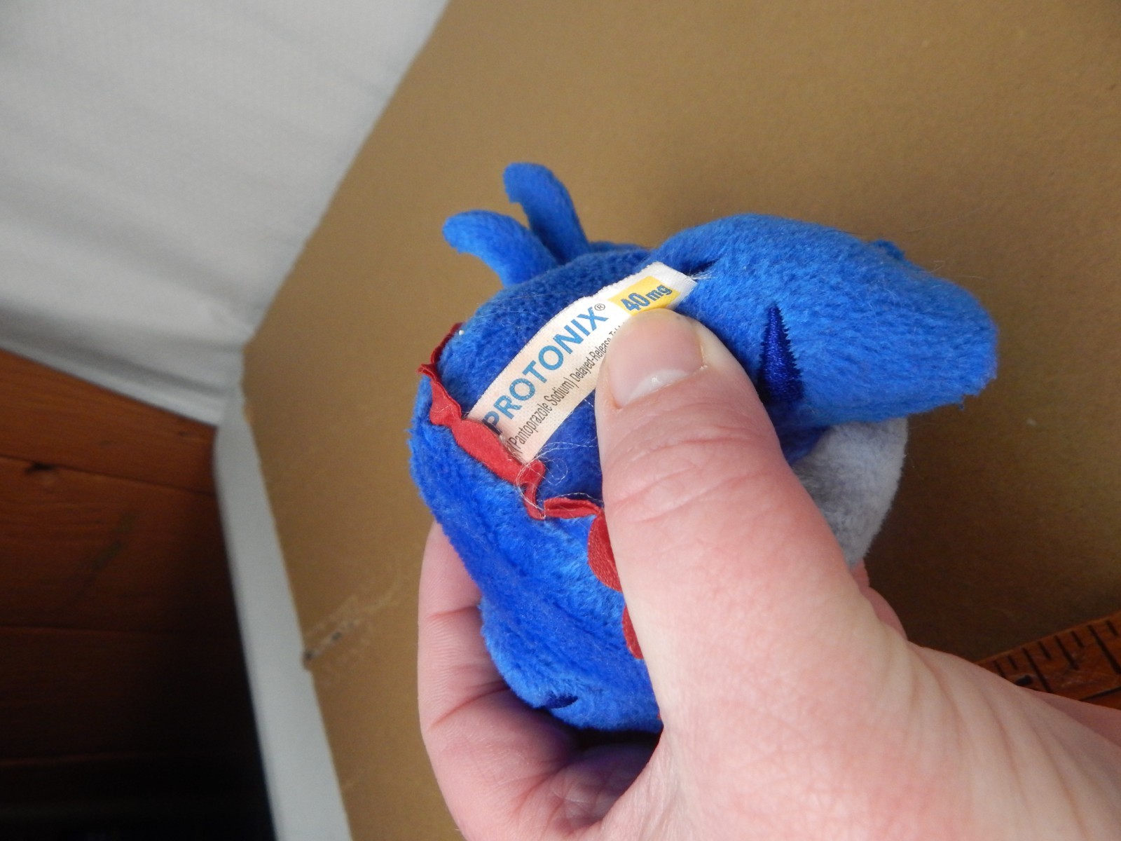 Protonix Drug Plush Drug Rep Pharmaceutical Advertising Stuffed 7″