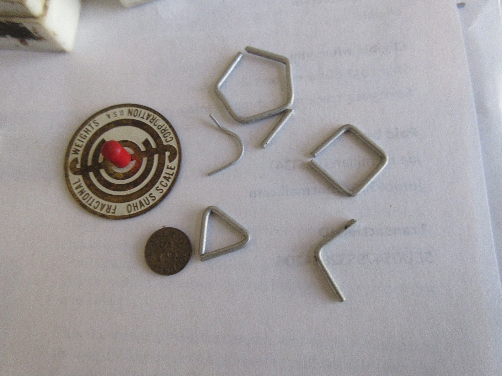 Rx, Pharmacy, Mini Weight Sets , Set of 2 Different Weights , Vintage , Rare