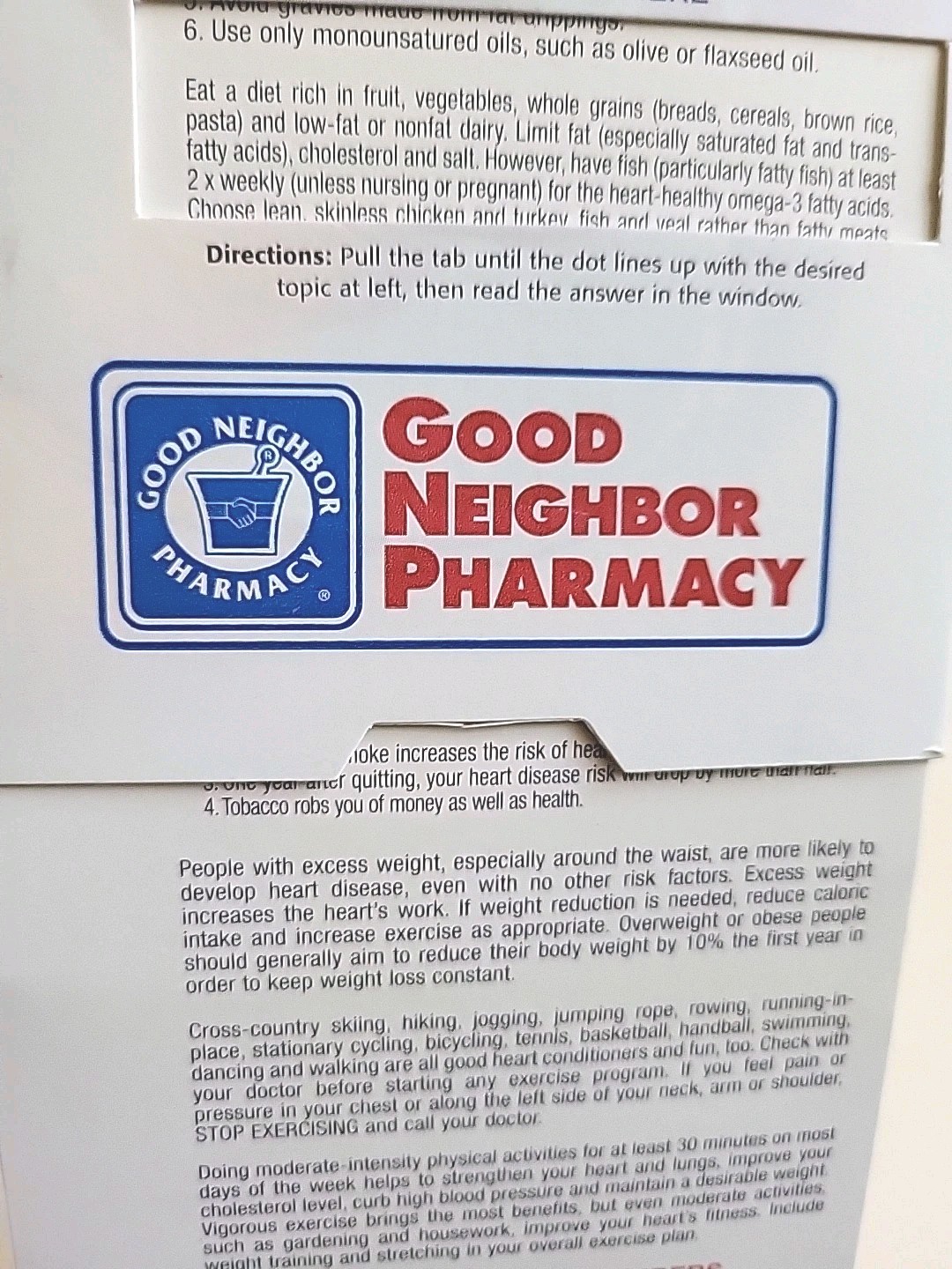 Vintage Good Neighbor Pharmacy Brochure Pocket Slide Info Ephemera Healthcare