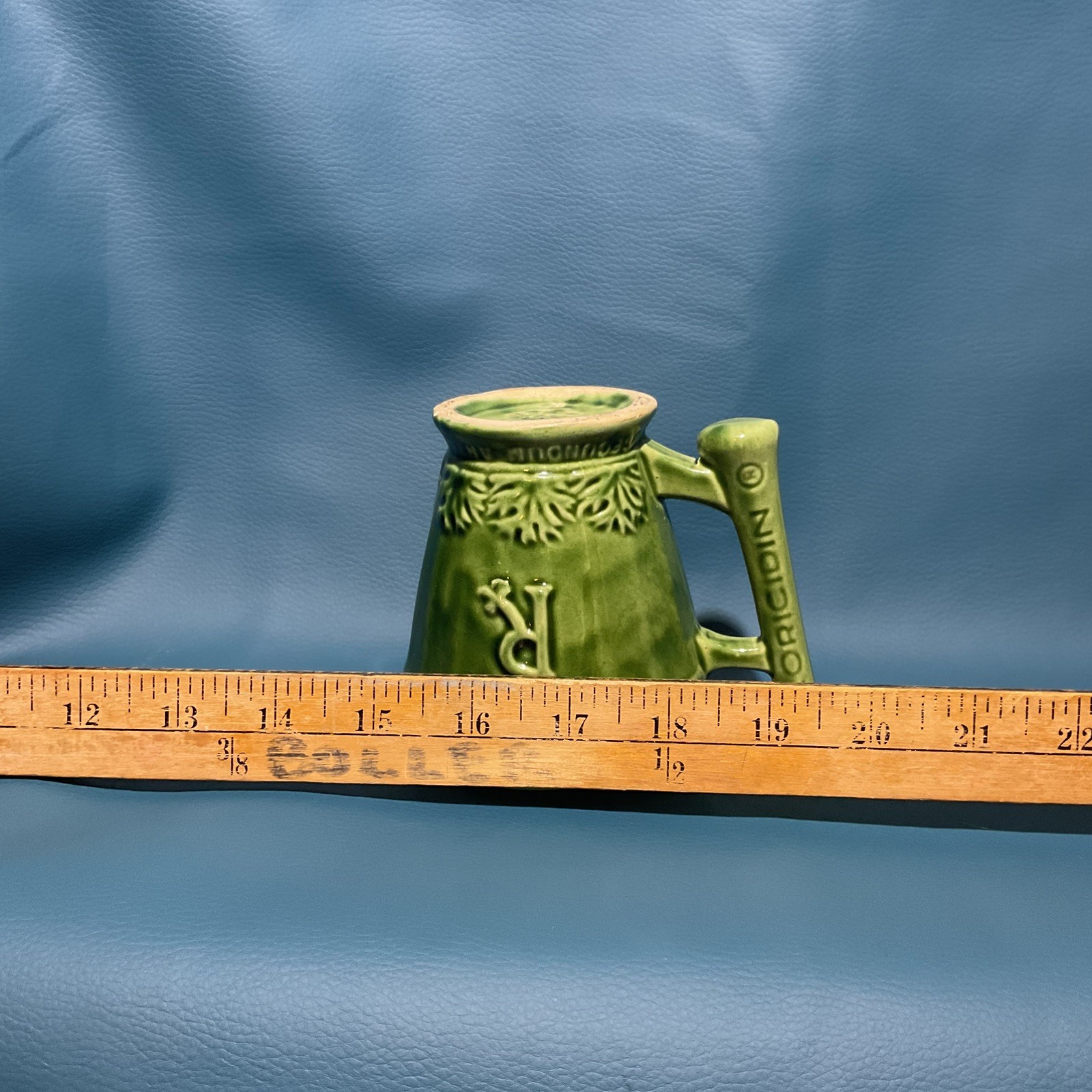 Vtg Coricidin RX Pharmacy Adv Mortar & Pestle Mug Schering McCoy Pottery