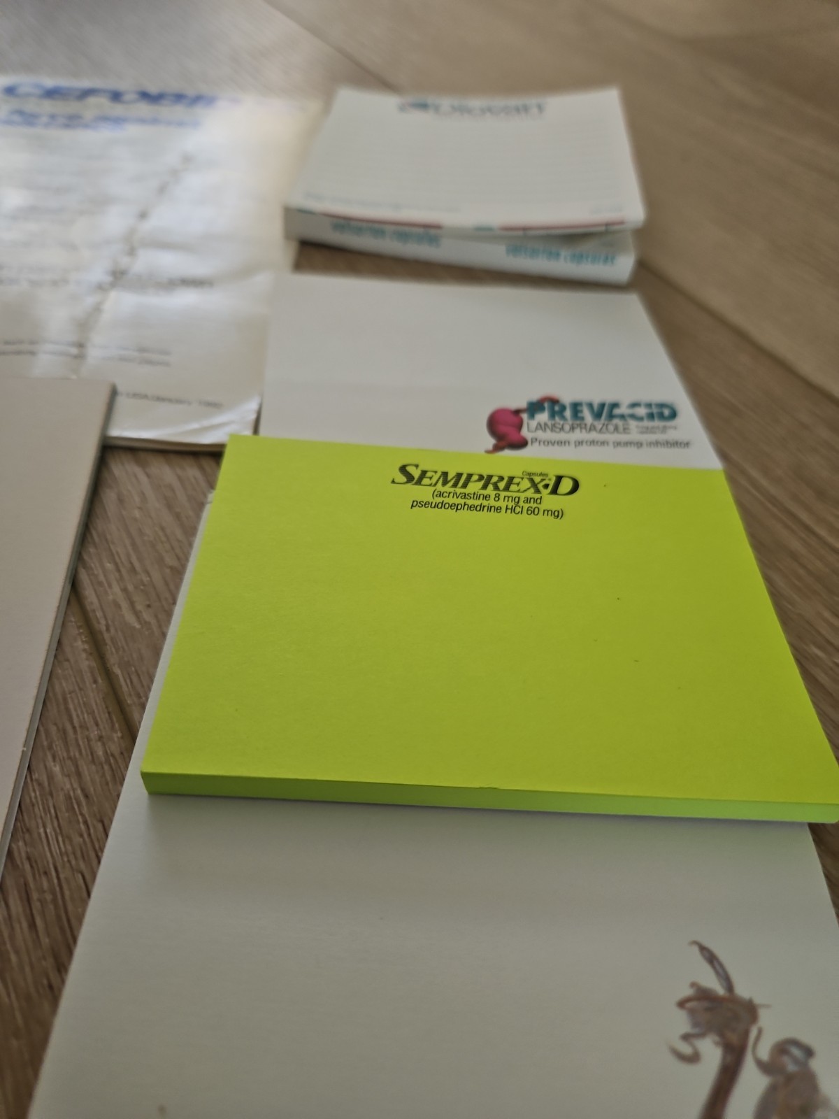 Lot of Vintage Pharmaceutical company note pads 1980s -1990s Drug Rep Advertise
