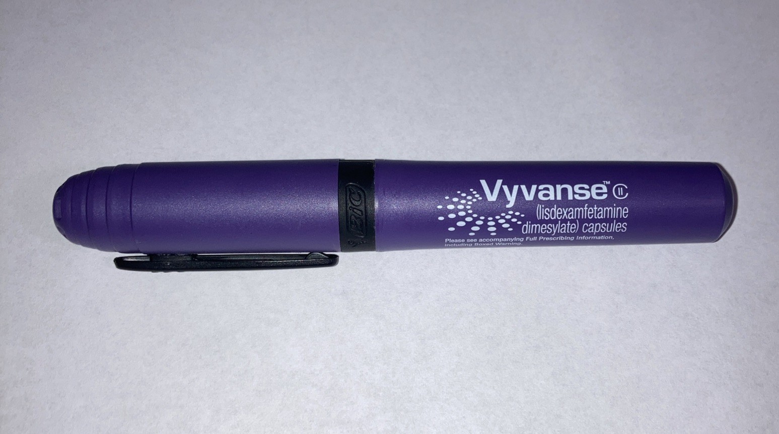 VYVANSE Purple Drug Rep Pharmaceutical Highlighter BIC 2008 RARE