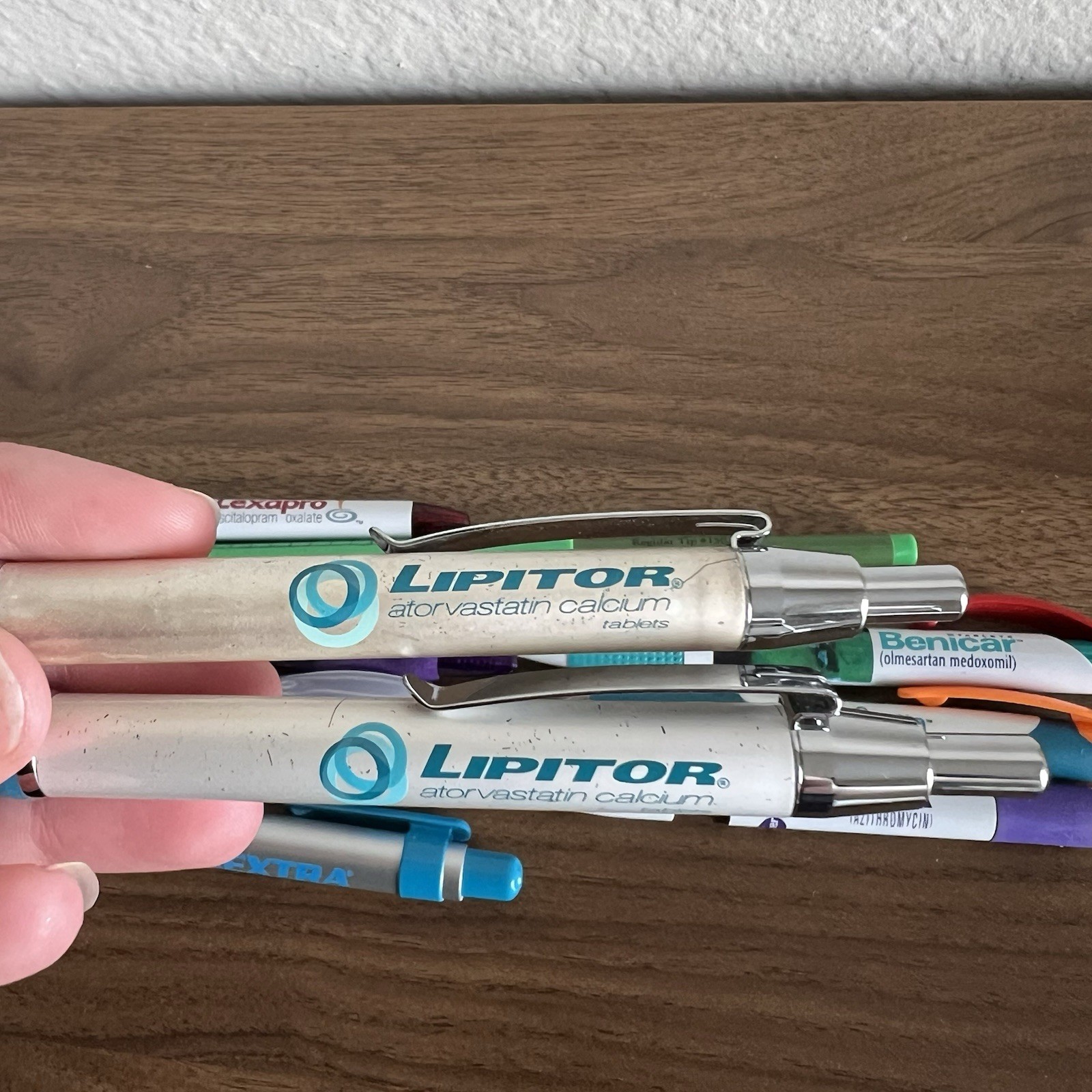 Lot 11 Metal Plastic Pharmaceutical Drug Rep Pens Medical Collectibles *Most Dry