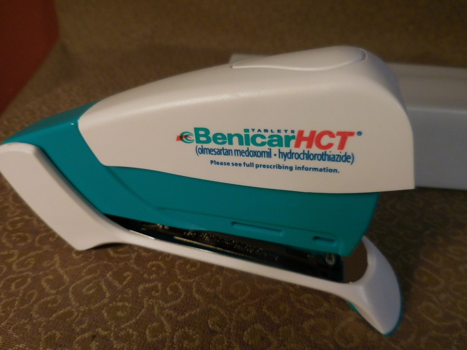 Benicar Pharmaceutical Drug Rep Advertising Stapler Paper Pro new in Box