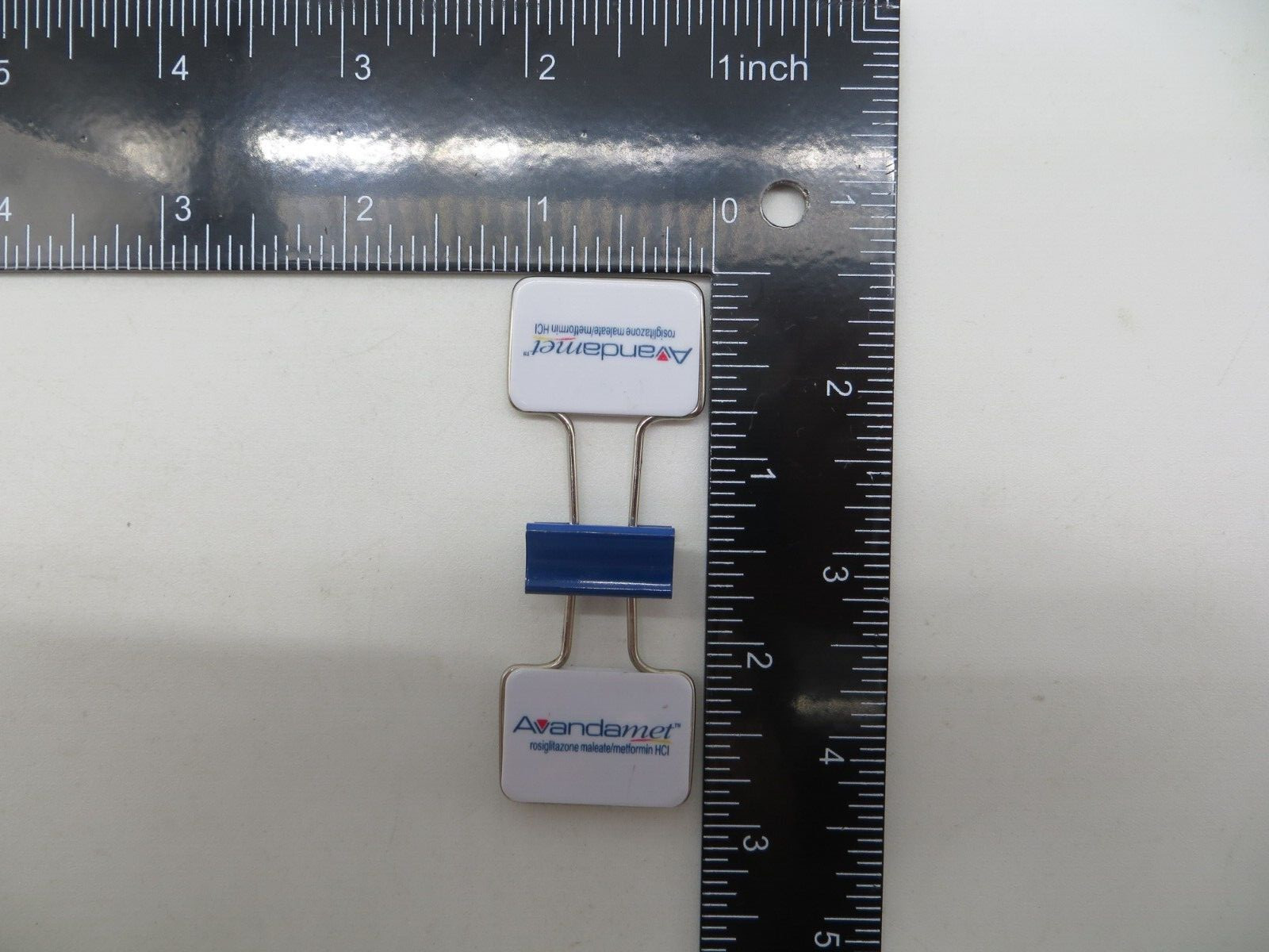 Drug Rep Promo Paper / Binder Clip doctors office promotional item