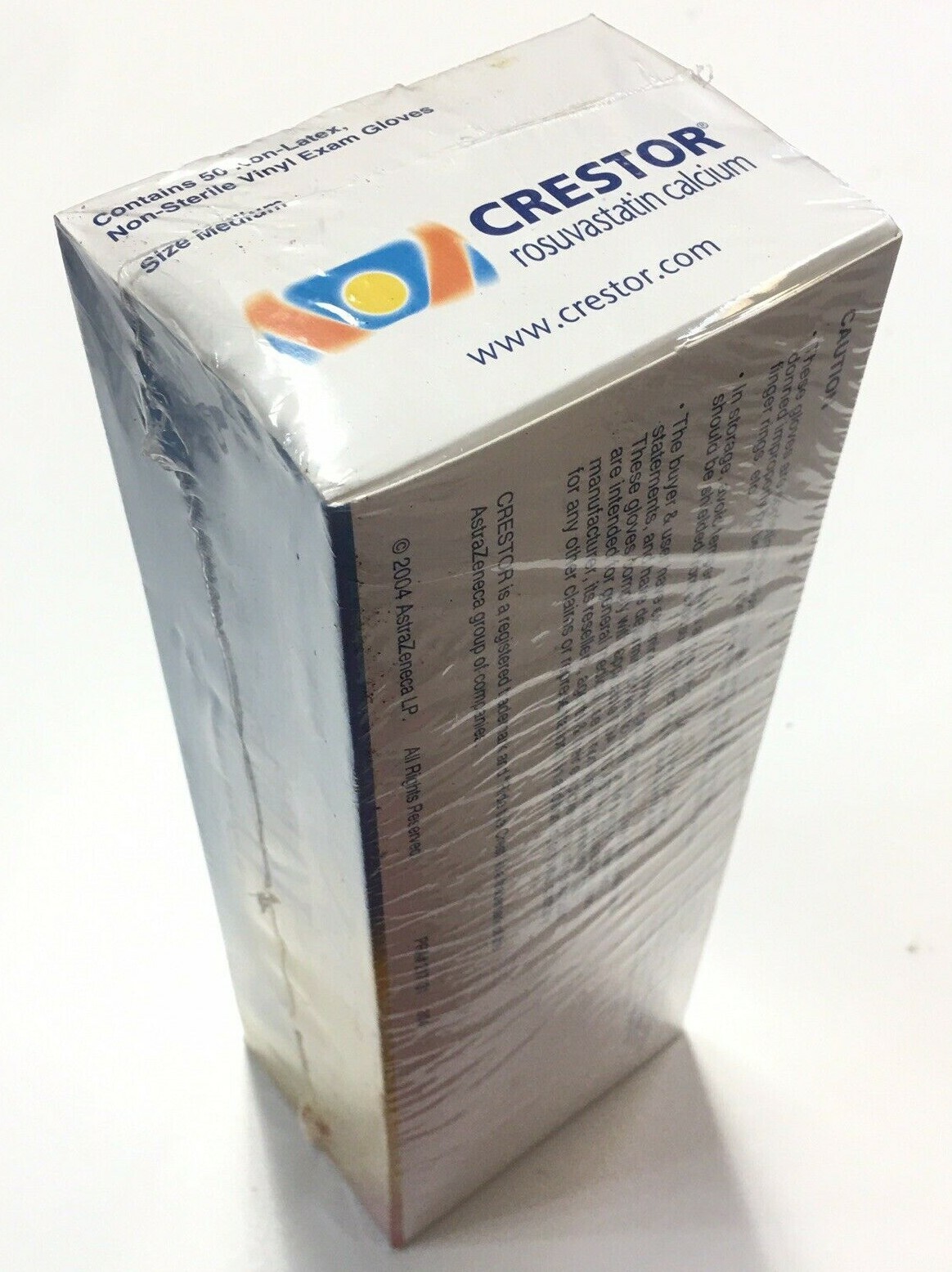 Crestor Astra Zeneca Drug Rep Pharmaceutical Promo Box 50 Non-Latex Exam Gloves