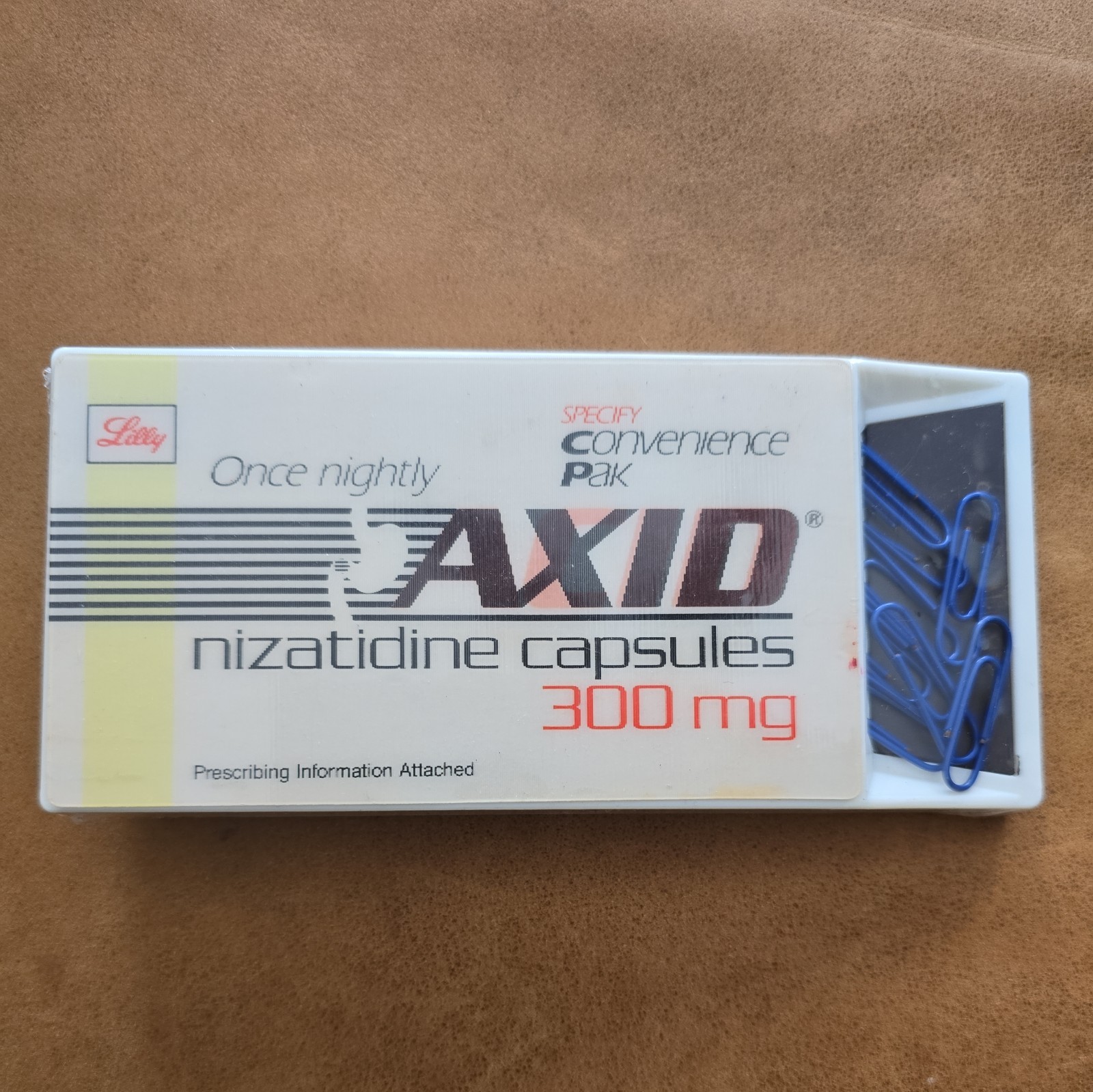 AXID Paper Clip Holder + Note Pad Pharmaceutical Drug Rep Promo Vintage Medical