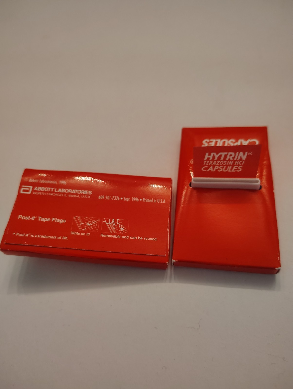Rare Hytrin promotional Page Markers distributed by pharmaceutical reps