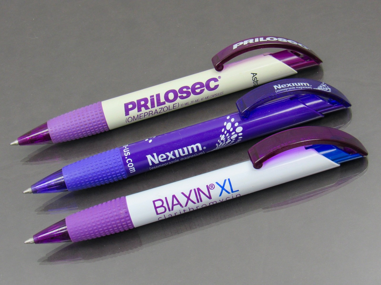 Prilosec Biaxin Nexium PENS Drug Rep Pharmaceutical Promo Inoxcrom Spain Lot x 3