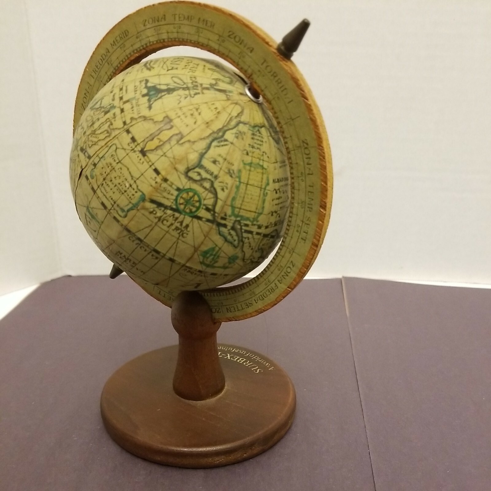 Vintage Surbex-T Pharmaceutical Rep Drug Advertising World Globe Small