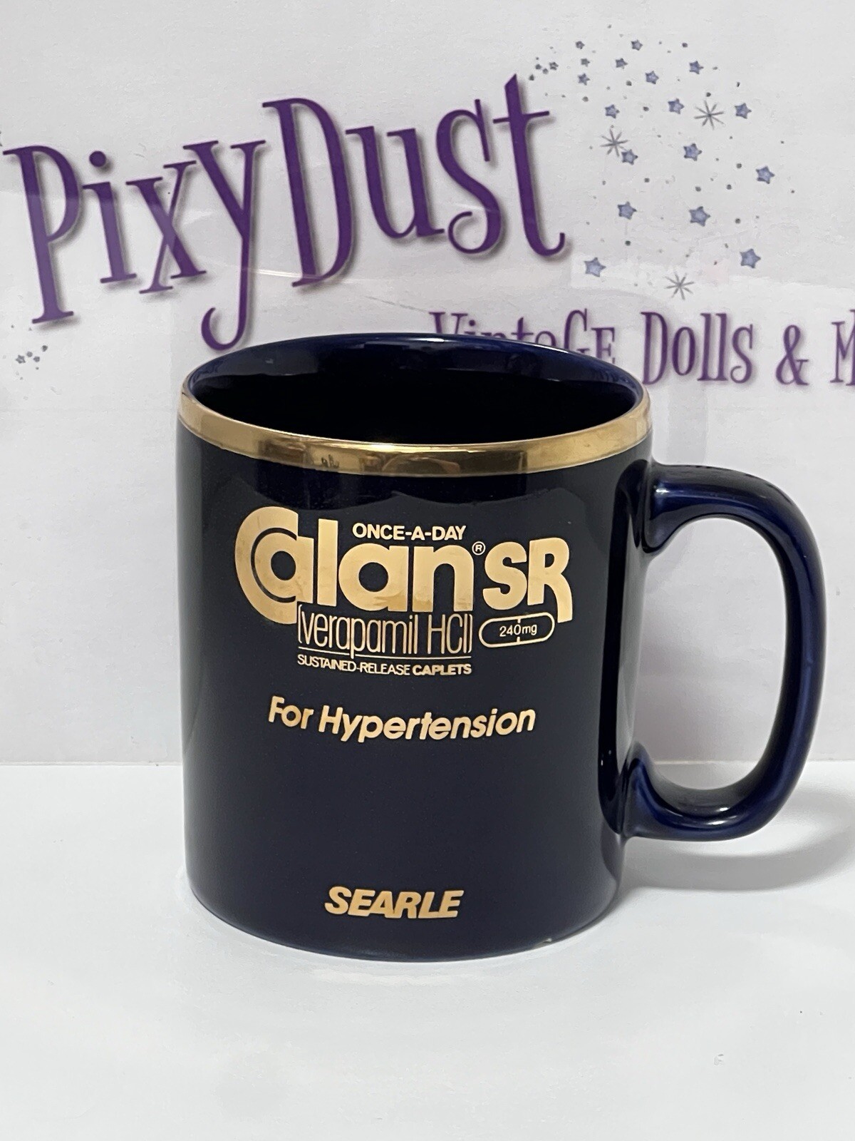 Searle Verapamil CALAN SR Pharmaceutical Drug Rep Promo Mug – England (MD02)