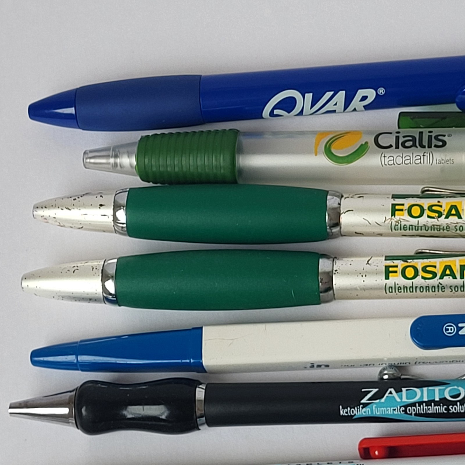 Pharmaceutical Drug Rep Pens Lot of 10 Benicar Bextra Cialis Qvar Vioxx Fosamax