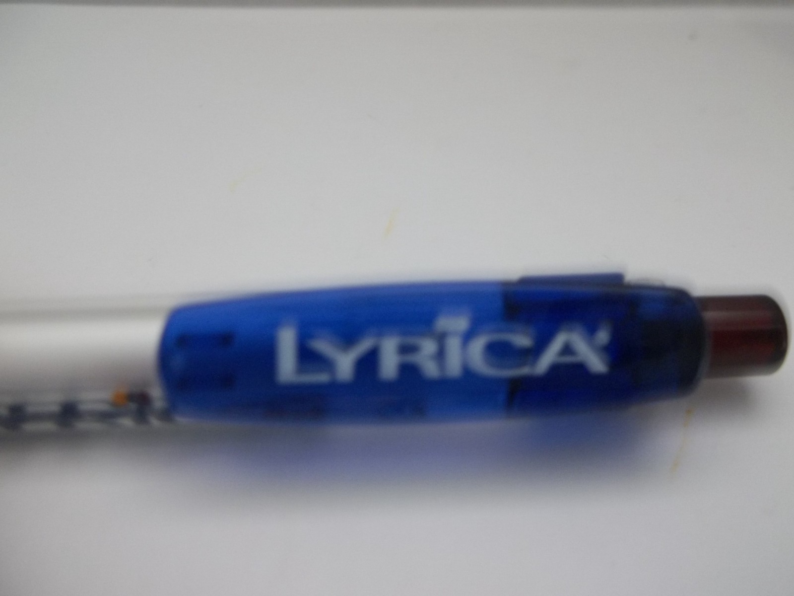 LYRICA Promotional Pen Plastic Medium Weight – Rubberized Grip – Writes