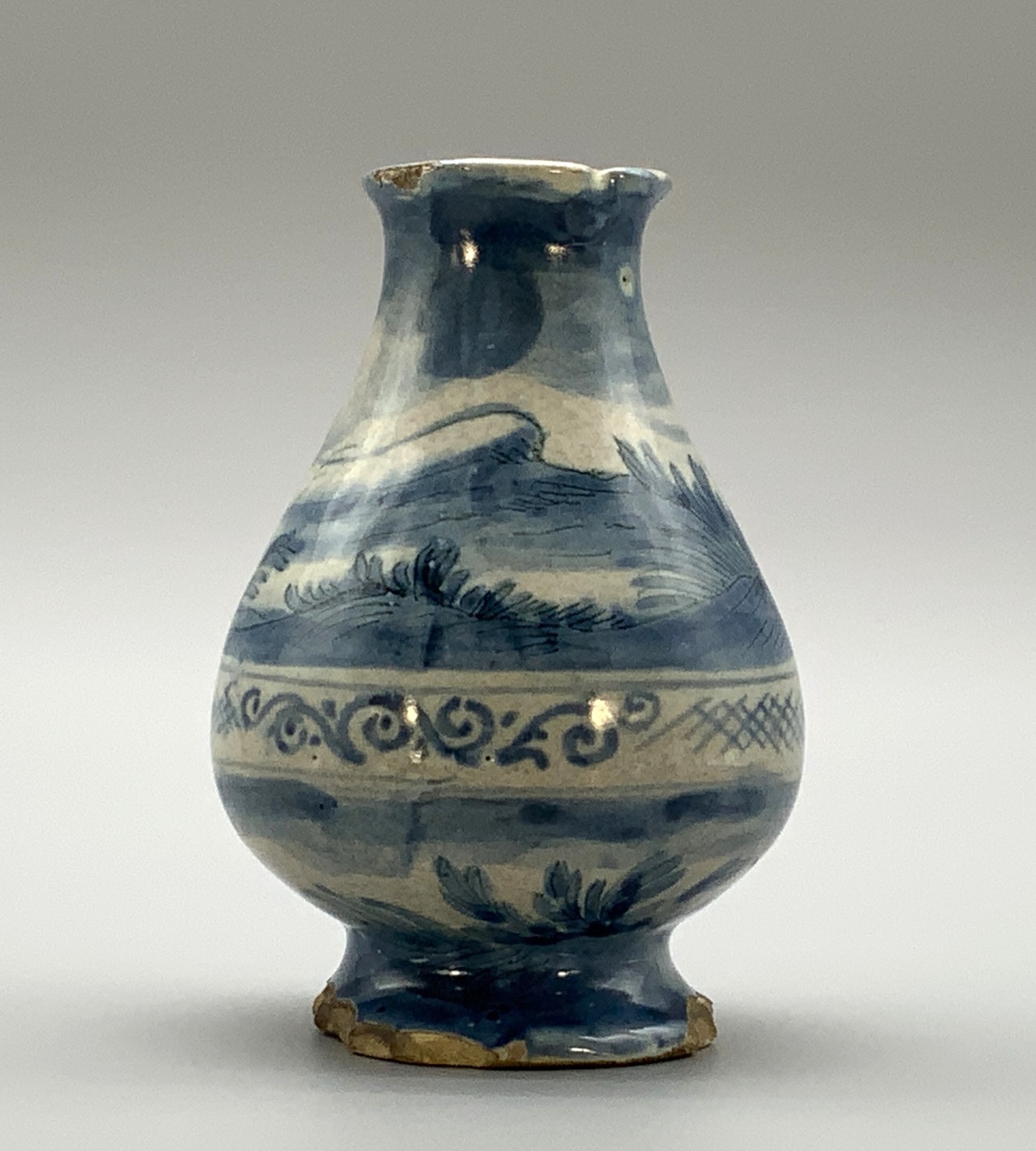 17th-Century Italian Savona Majolica Albarello Drug Pharmacy Jar Bottles