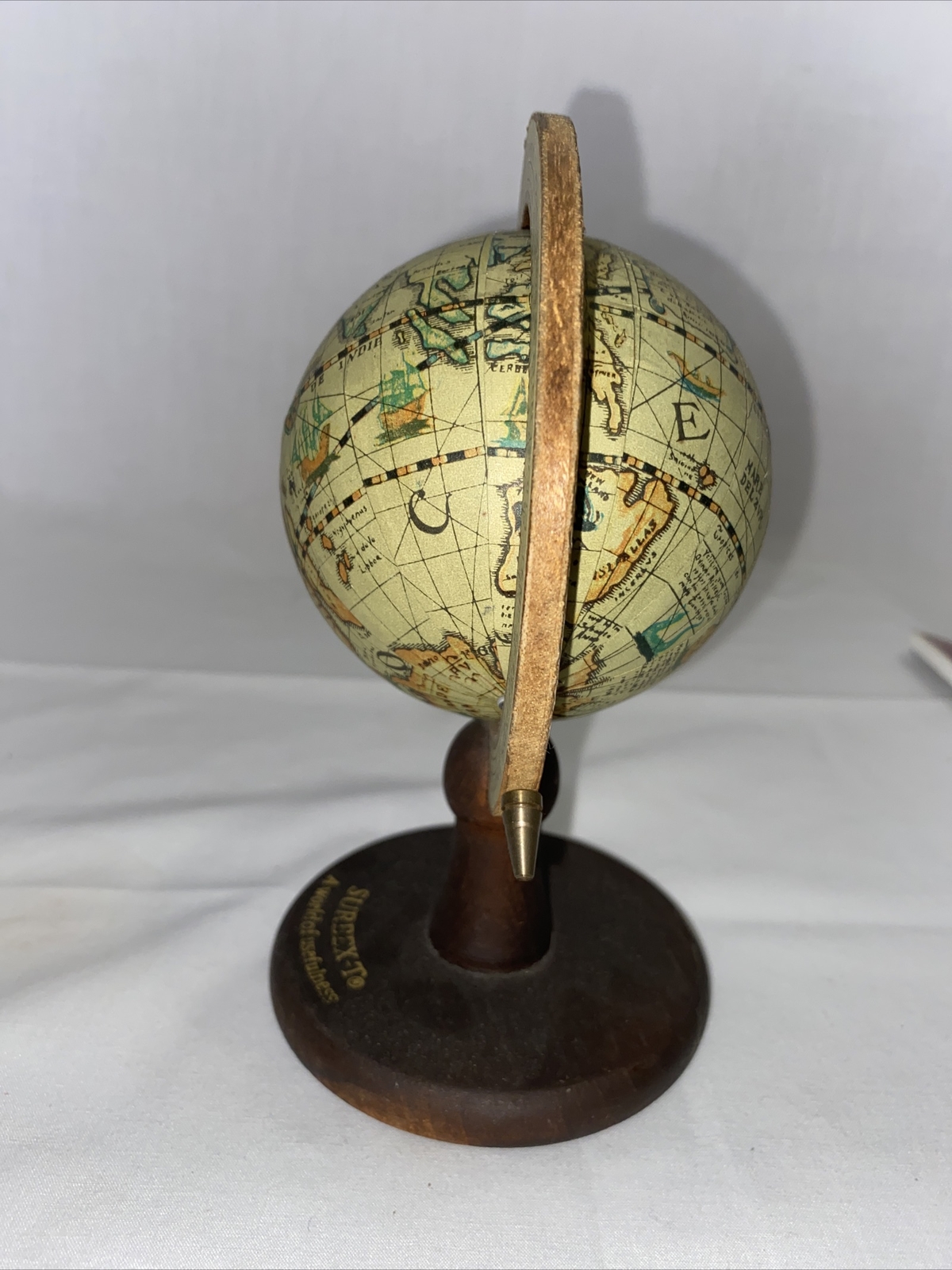 Vintage Surbex-T Pharmaceutical Rep Drug Advertising World Globe Small RM9
