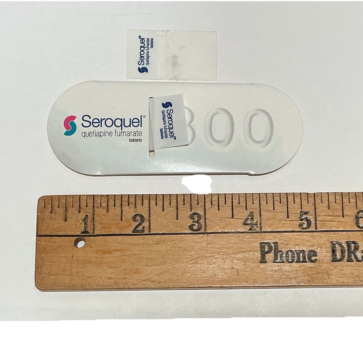 Seroquel Drug Rep Sticky Notes Pharmaceutical Promo Advertising Page Marker