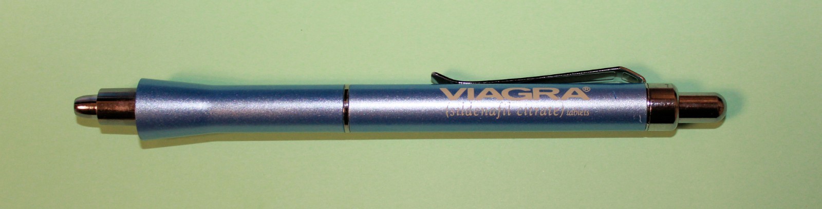 Very Rare NEW Viagra Pen Pharmaceutical Medical Advertising (heavy metal)