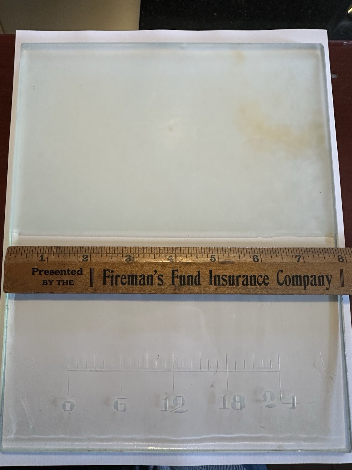 Glass Ointment/Pill Tile1/2 Frosted