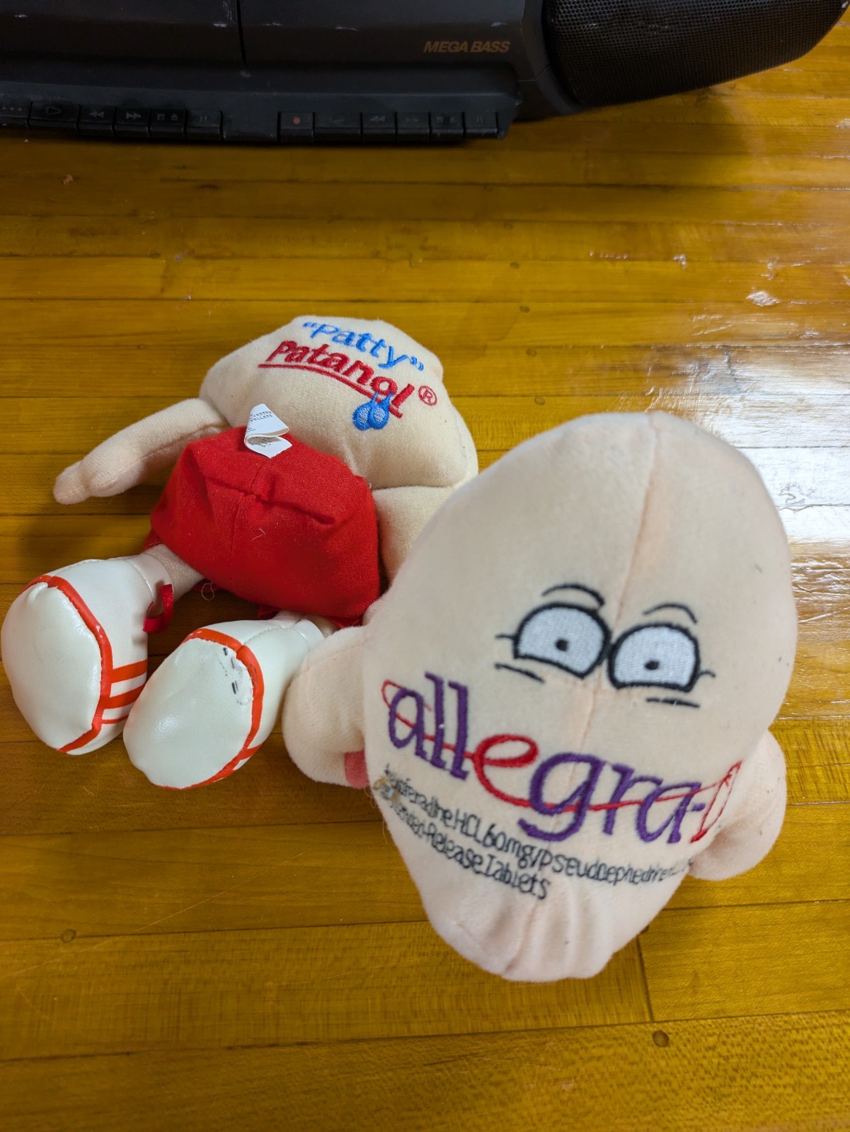 LOT OF 5 Pharmaceutical Advertising Drug PLUSH Dolls Atrovent Allegra Patanol