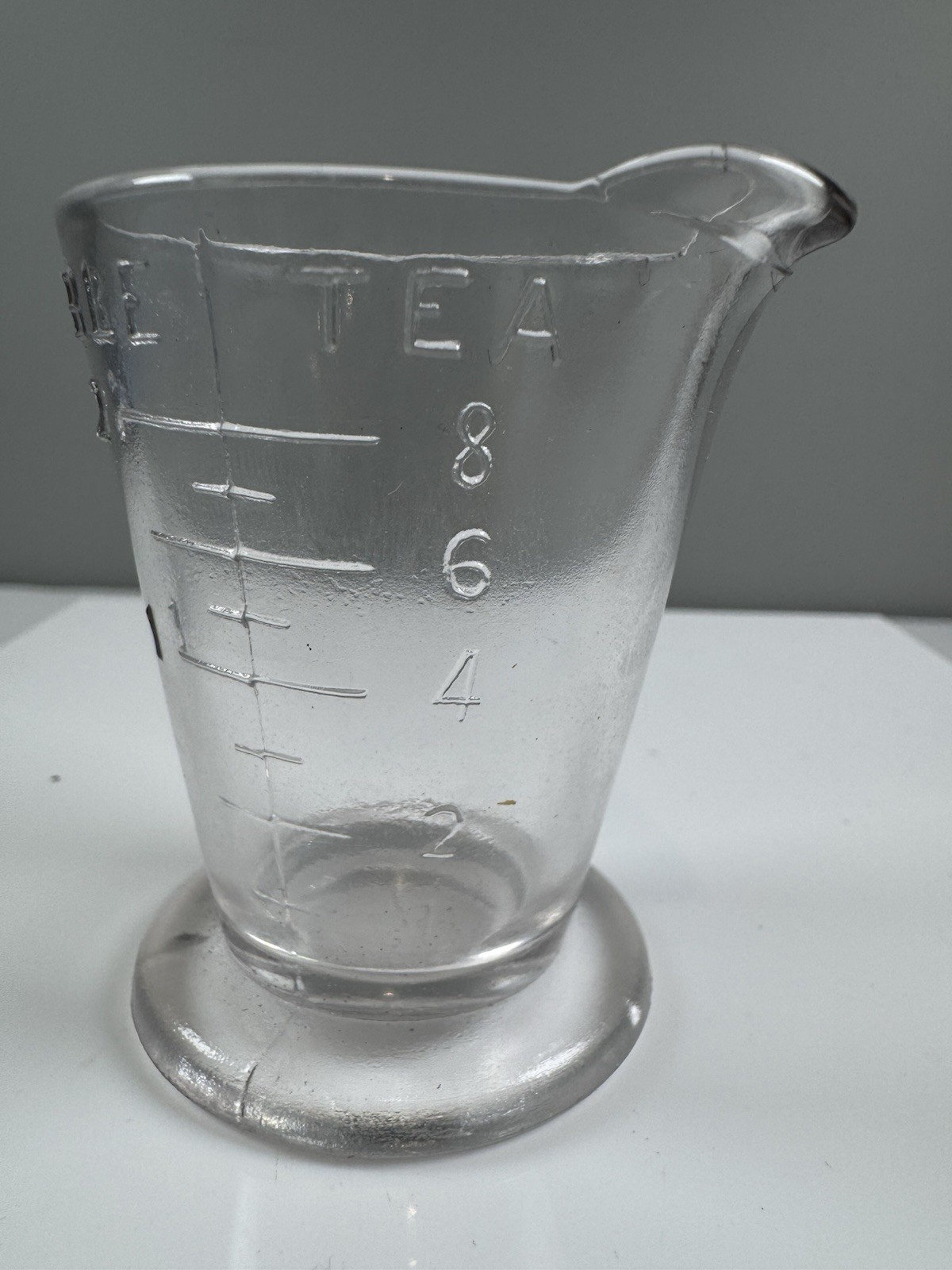 Tea Table Measuring Shot Glass Vintage