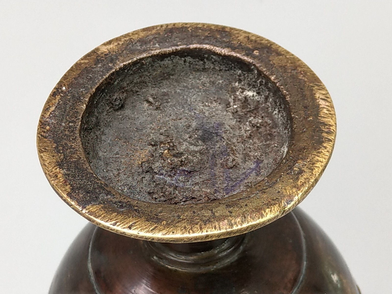 Greek Brass mortar chalice shaped early 19th century