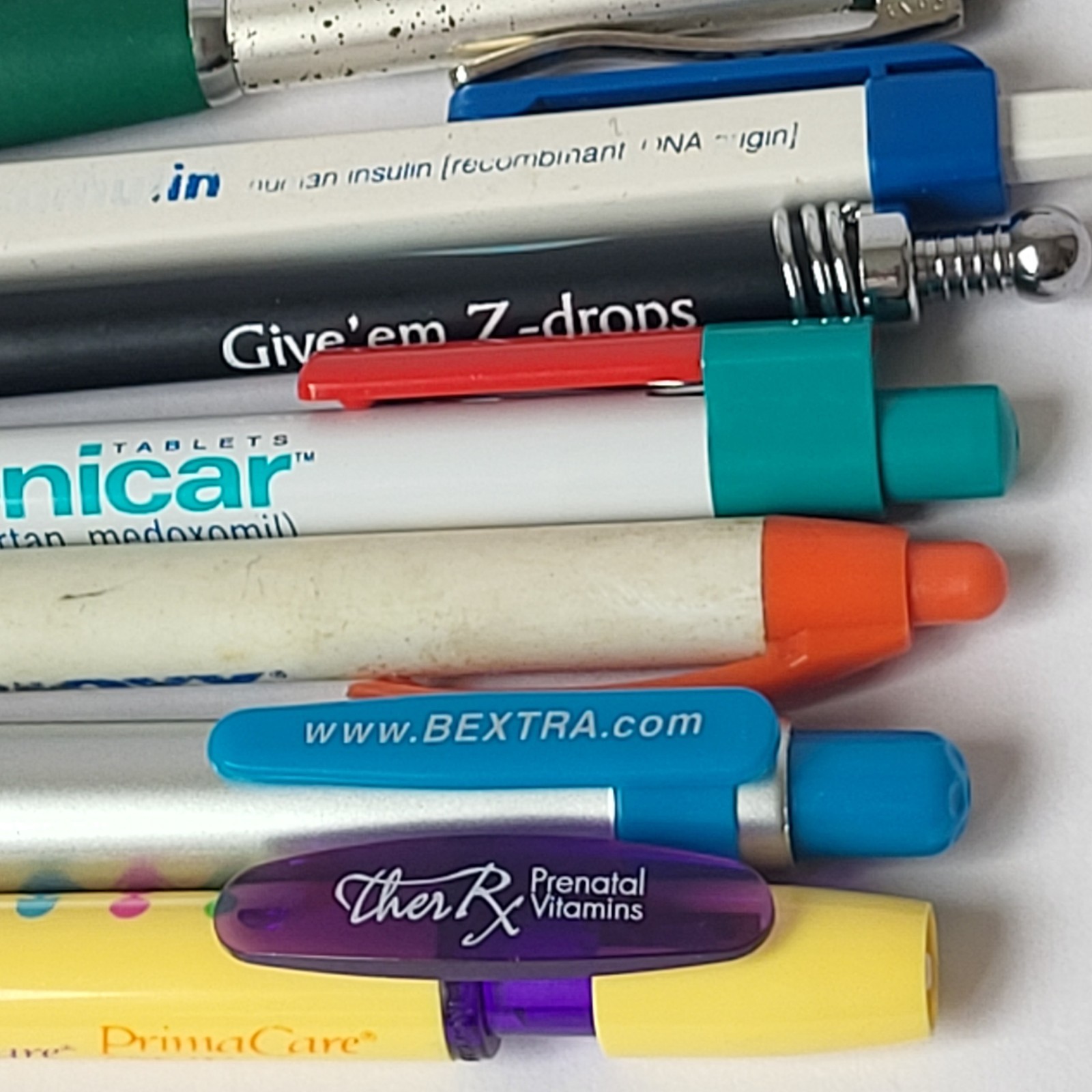 Pharmaceutical Drug Rep Pens Lot of 10 Benicar Bextra Cialis Qvar Vioxx Fosamax