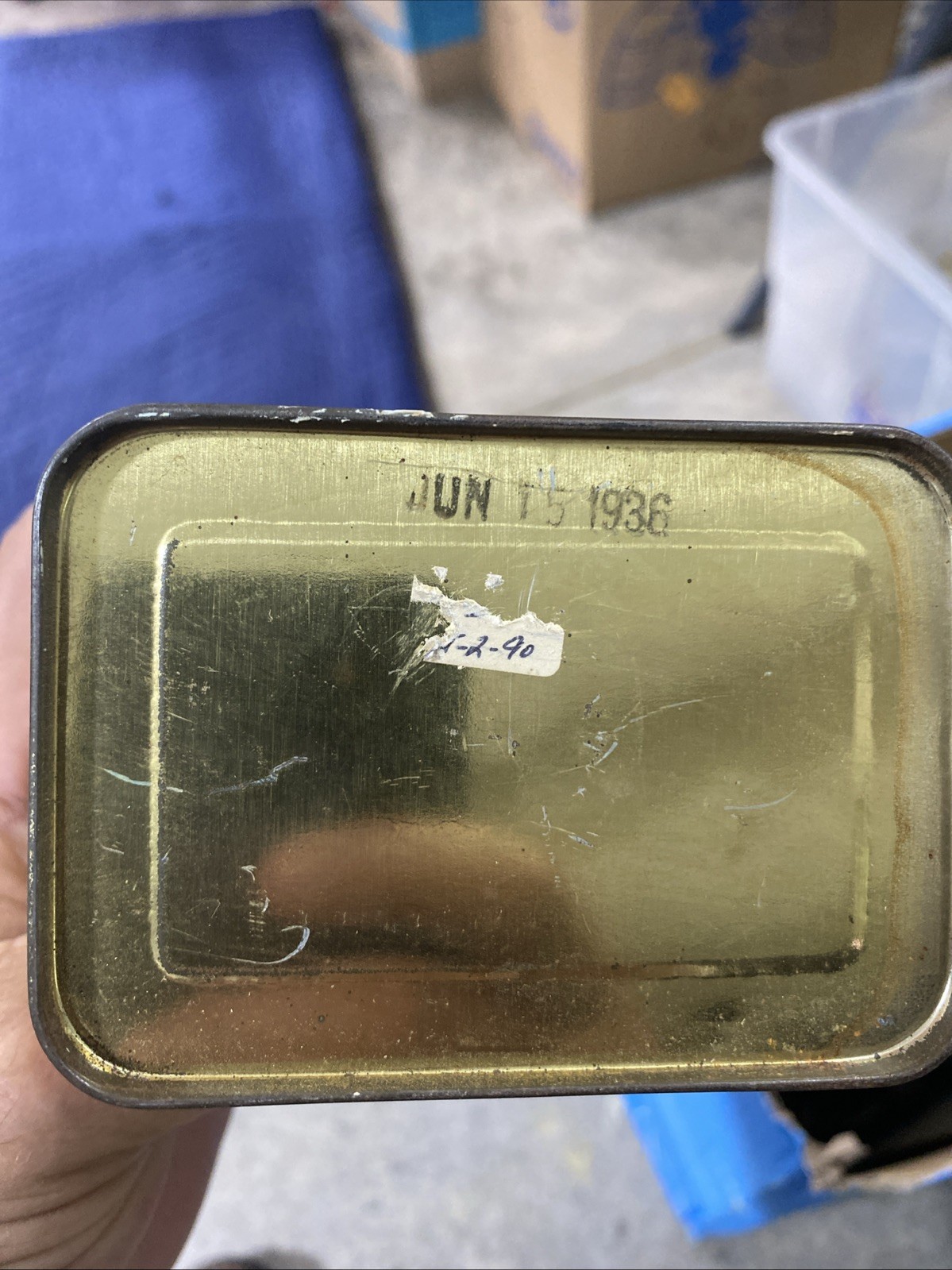 Rare: Vintage Tin Squibb: Cream Of Tartar Sodium Bicarbonate 1lb Tin