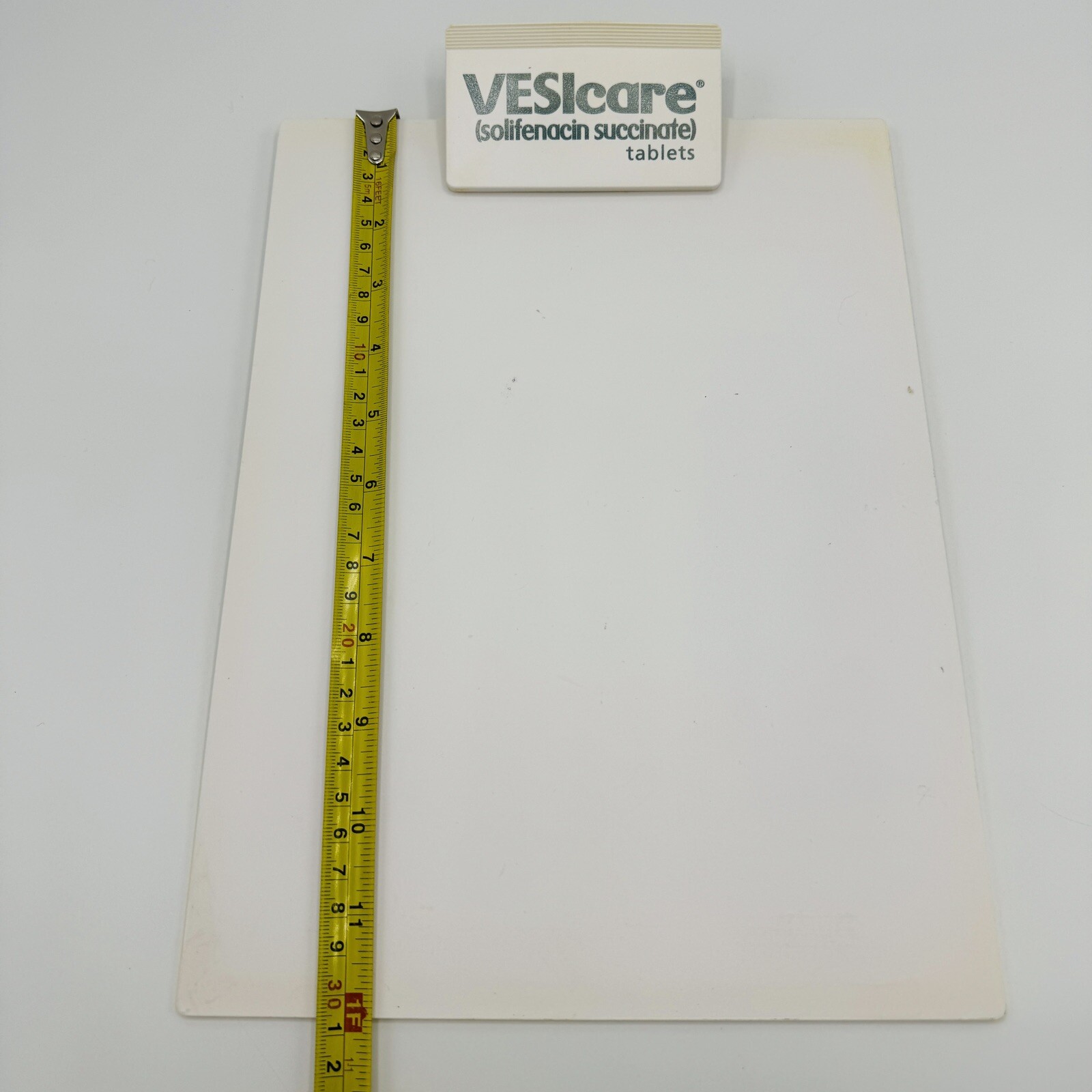 VESIcare Medicine Collectable Clipboard White Doctor Advertising