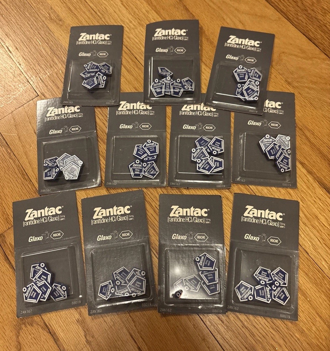 New Zantac Pins Thumbtack Promo Merch Rare Glaxo Roche Lot