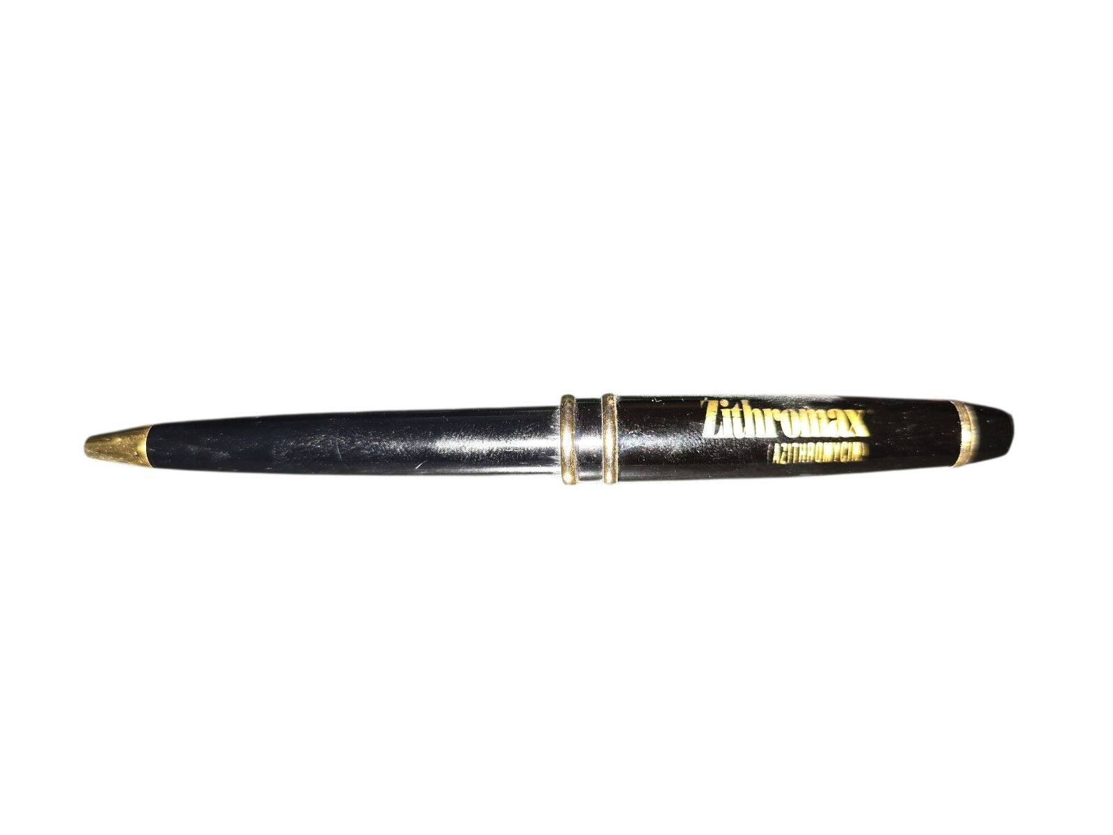 Drug Rep Metal Black & Gold Pen. Zituromax Azthromycin. Works!