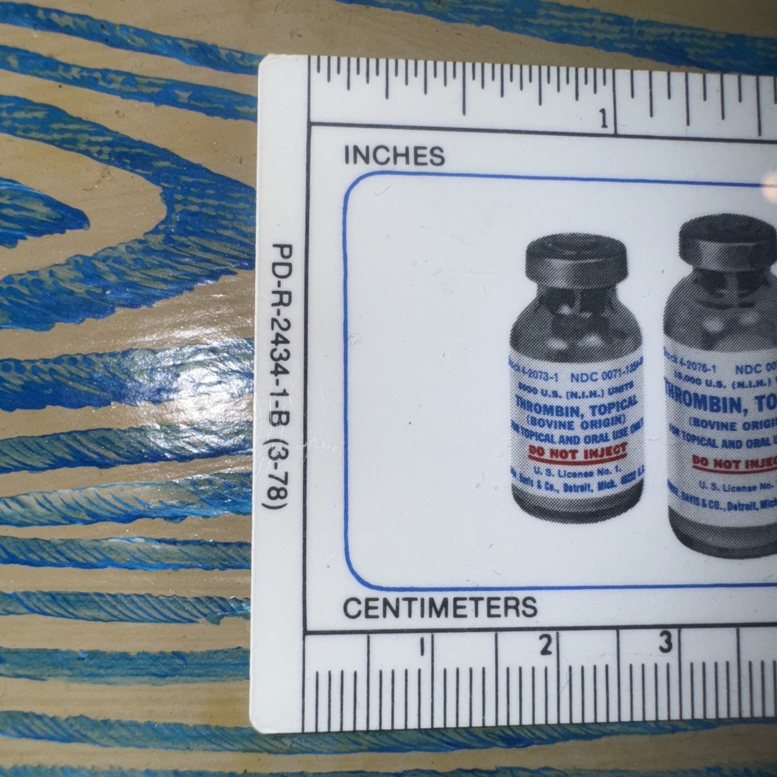 Thrombin Ruler Drug Rep Swag Parke-Davis Pharmaceuticals Vtg Pharma ad