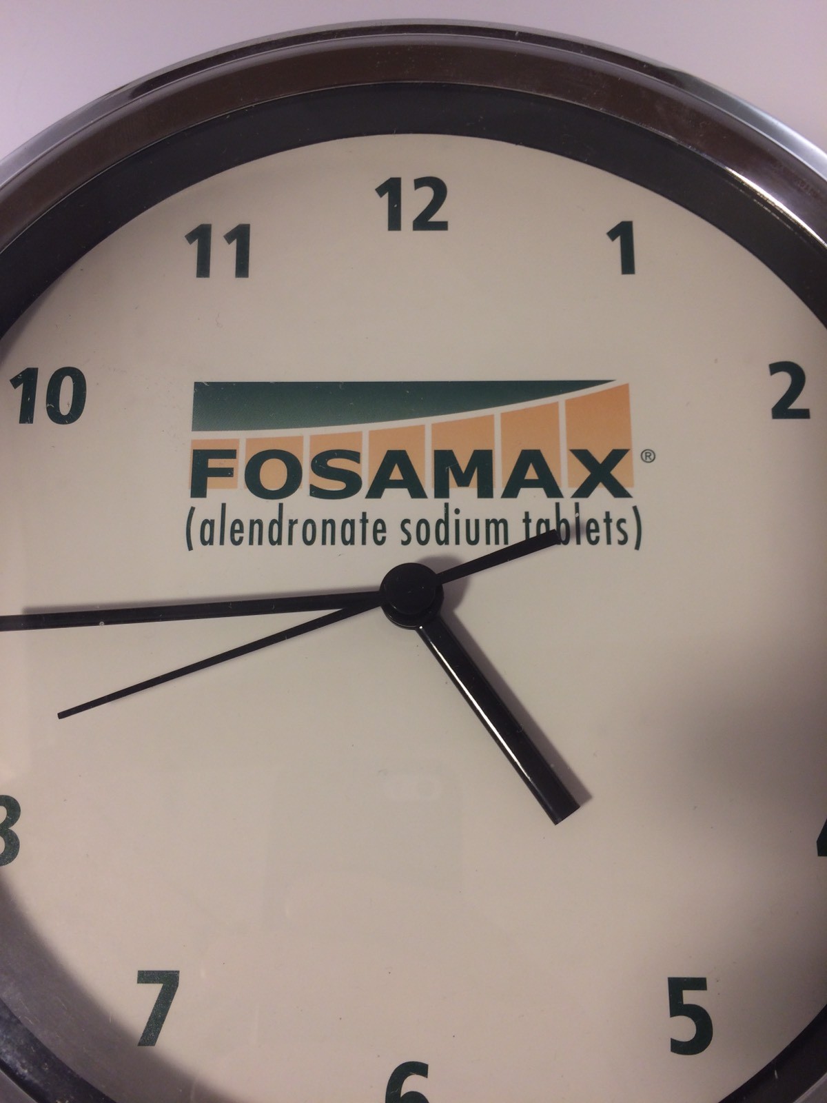 Fosamax Pharma Drug Rep Wall Clock Giveaway – Doctor Nurse NICE WORKING RARE