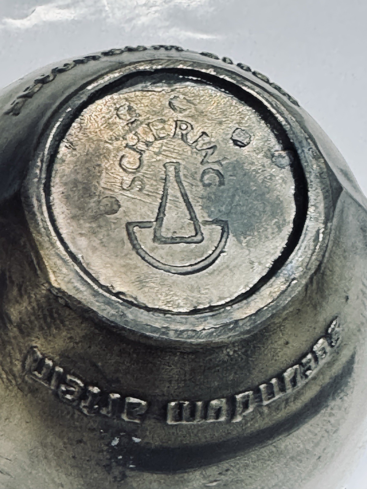 Vintage Deco Rx Pharmacy Class 1972 Brass Mortar and Pestle 4″ tall x 6″ wide